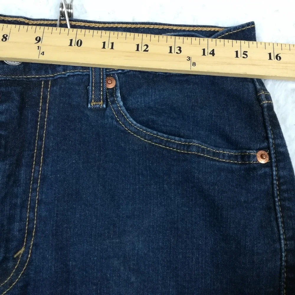 Levi's Mens Jeans 513 Slim Straight Leg Blue Denim Dark Wash 32x30‎